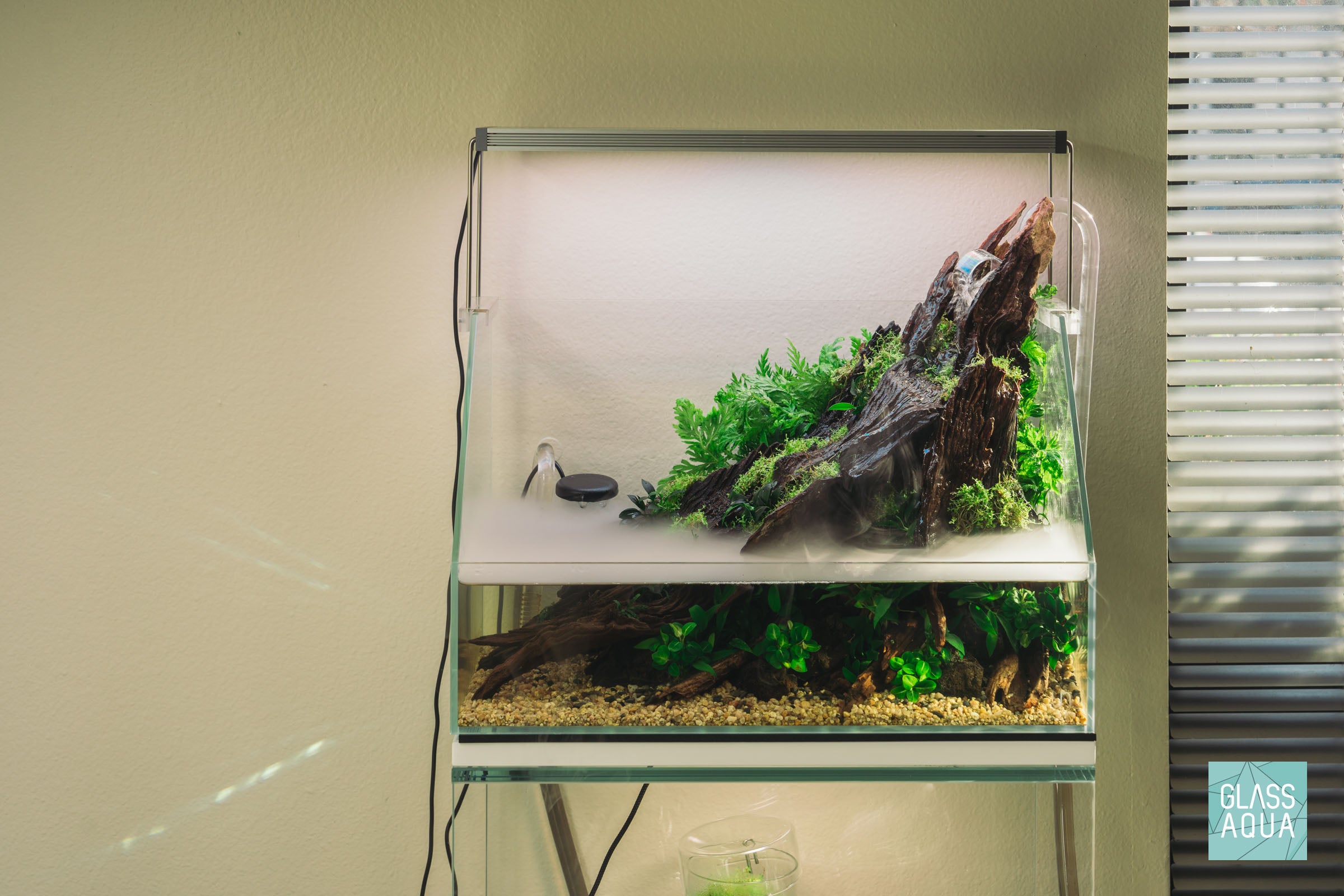 Jungle Falls | Ultum Nature Systems 45E Rimless Glass Paludarium Tank