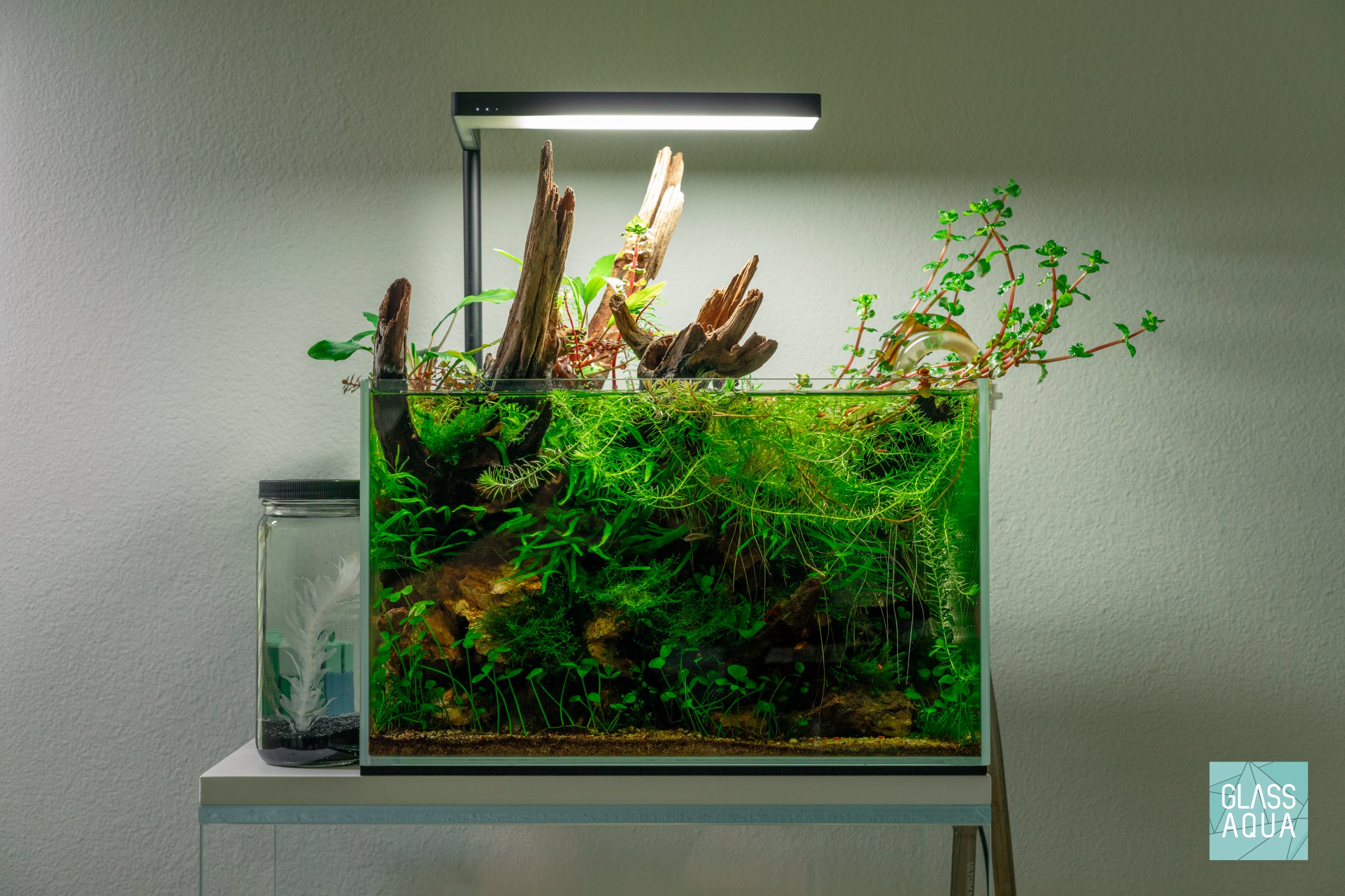 ONF Flat Nano+ LED Light With Phone App Control For Aquarium Plants