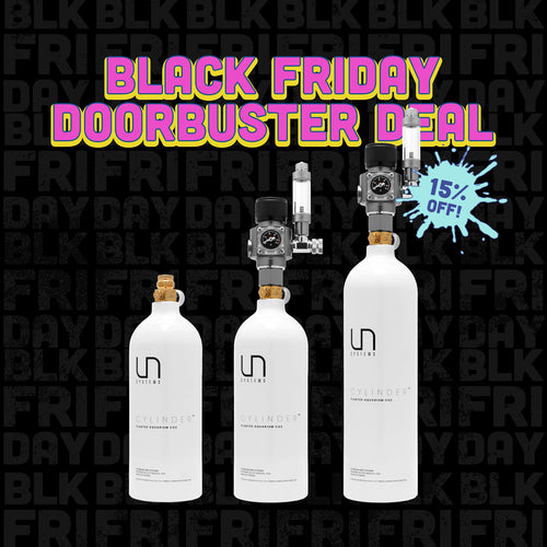 Black Friday Doorbuster - UNS CO2 Paintball Cylinder and Regulator Kits