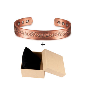 Vinterly Viking Bracelets Bangles for Women Energy Pure Copper Magnetic Bracelet Male Unisex Vintage Adjustable Cuff Bangles