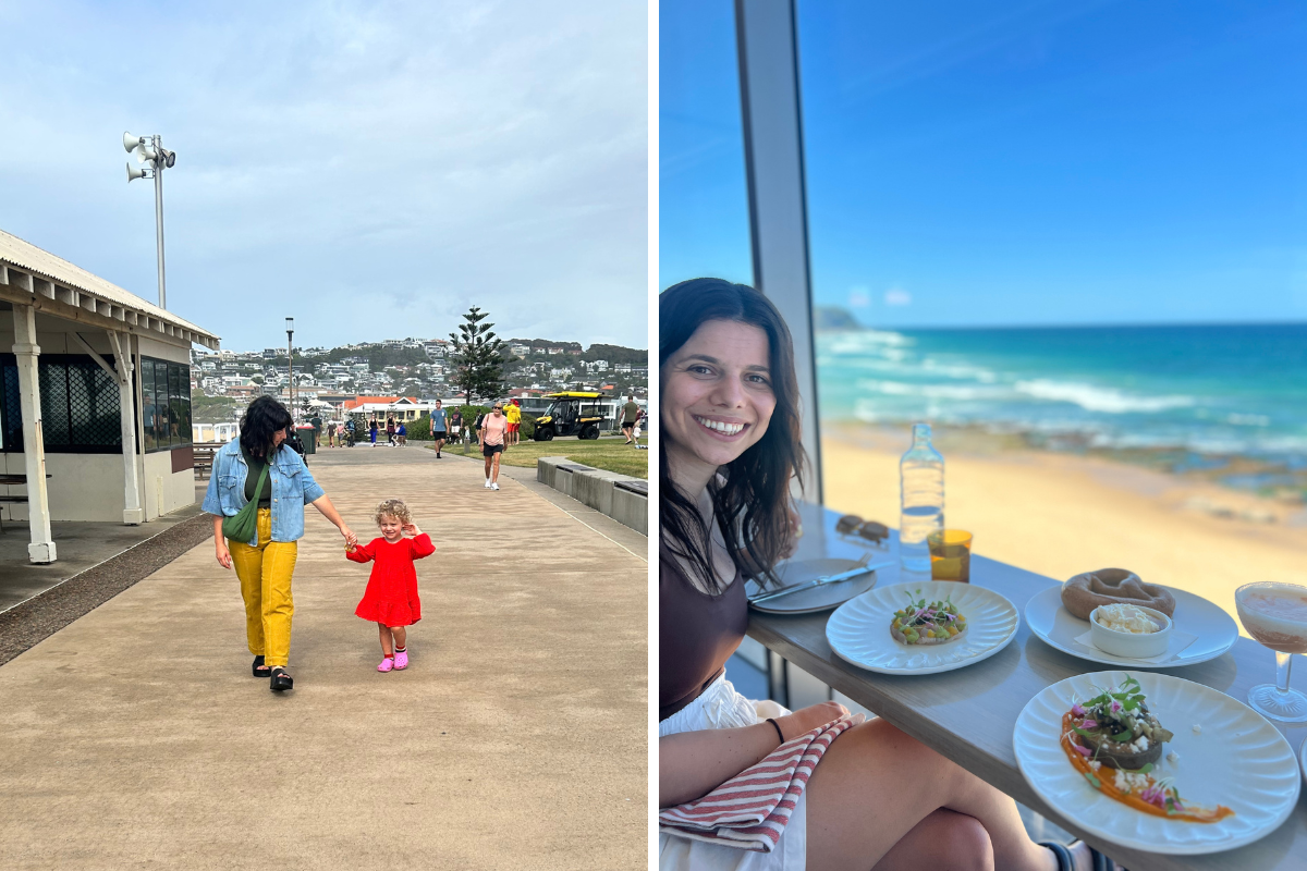 family time at the beach