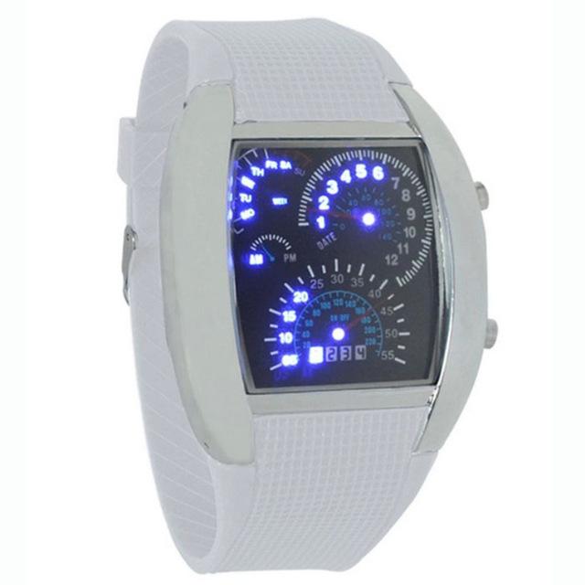 led white watch