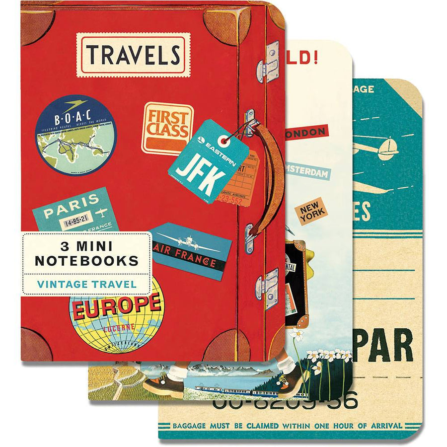 3 Mini Notebooks - Travels