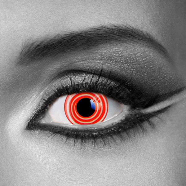 SHARINGAN RINNEGAN RED & WHITE Halloween Contact Lenses – Blacksclera