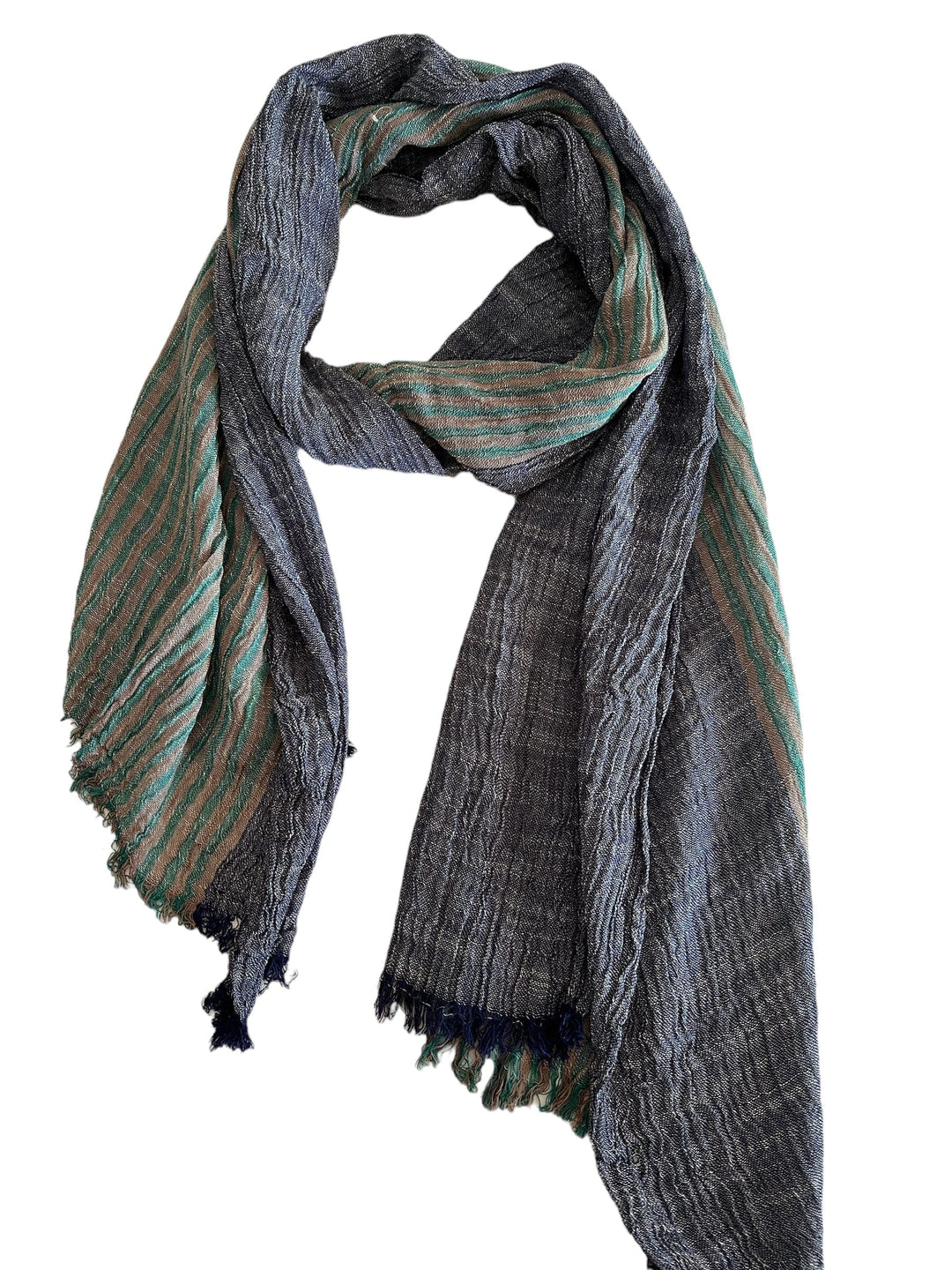 Mens Scarf - Blue Denim Cotton – Scarves Australia