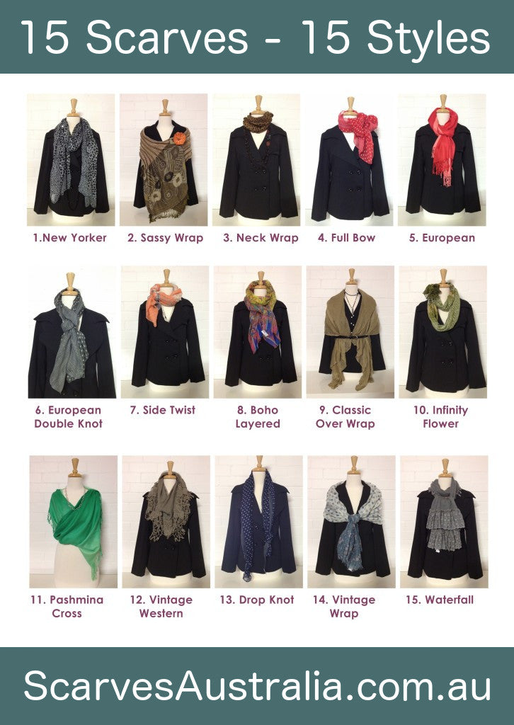 15 Scarves 15 styles