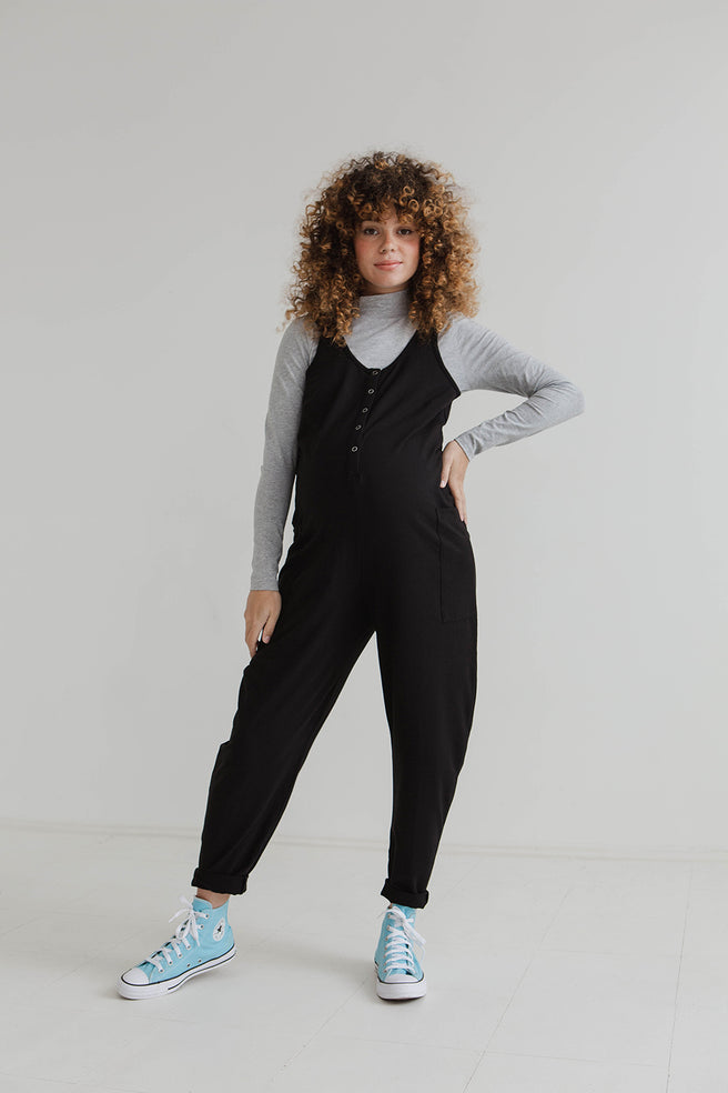 Poppy Jumpsuit - Black – Beyond Nine