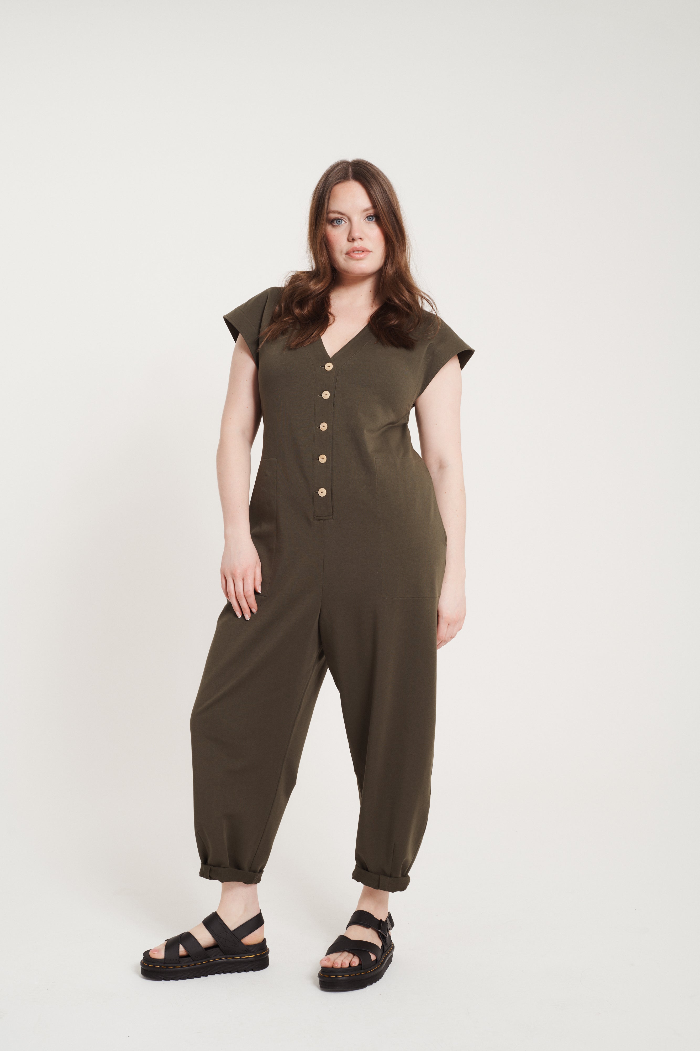 Frankie Jumpsuit - Olive | Beyond Nine | Reviews on Judge.me