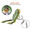 RUNCL Anchor Box - Topwater Frog Lures ( 5 frog lures with twin skirts )