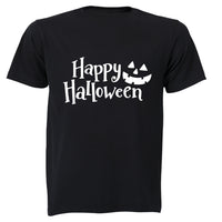 Happy Halloween - Pumpkin Face - Adults - T-Shirt - BuyAbility South Africa