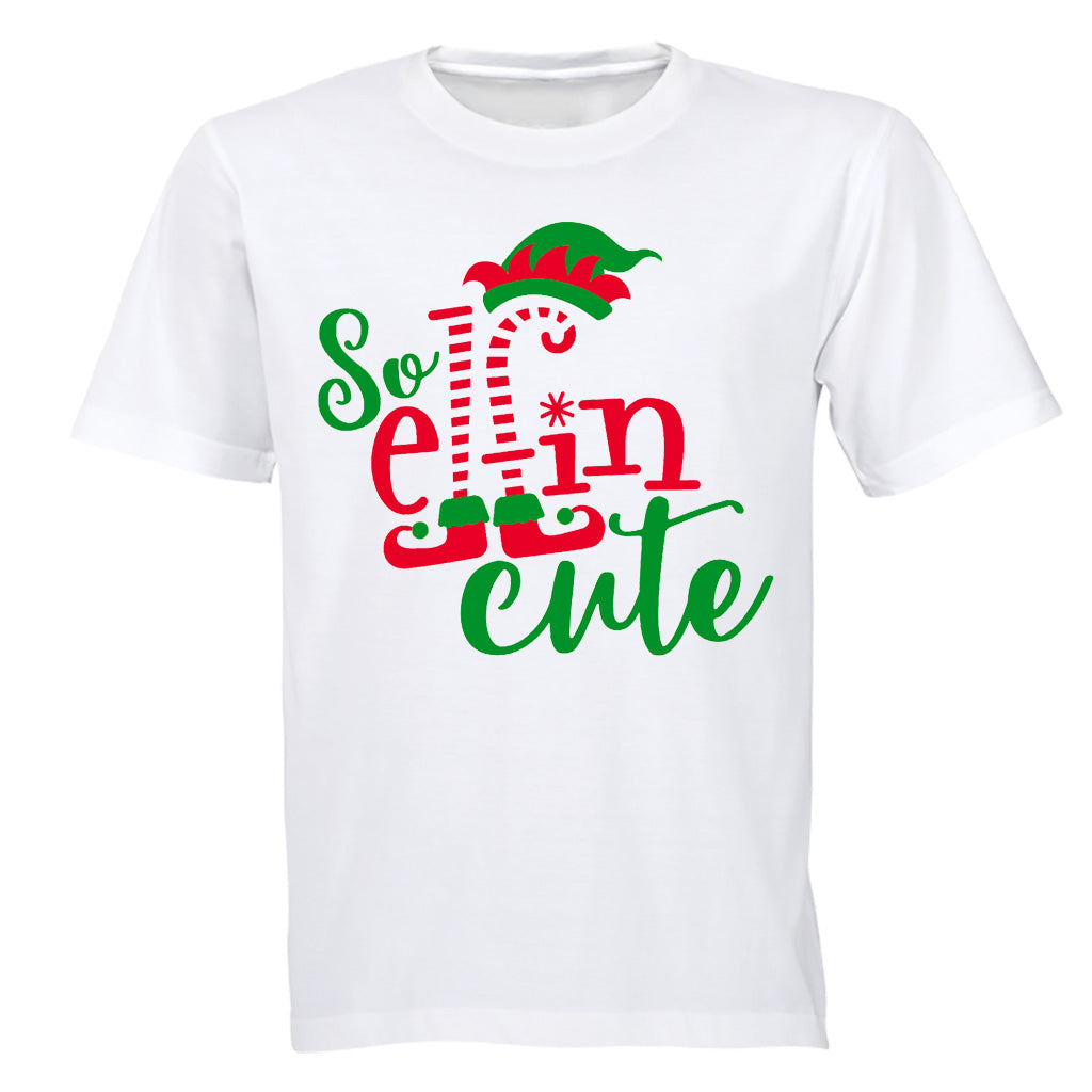 So Elfin Cute Christmas Kids T Shirt 13 14 Years White Long Bidorbuy Co Za