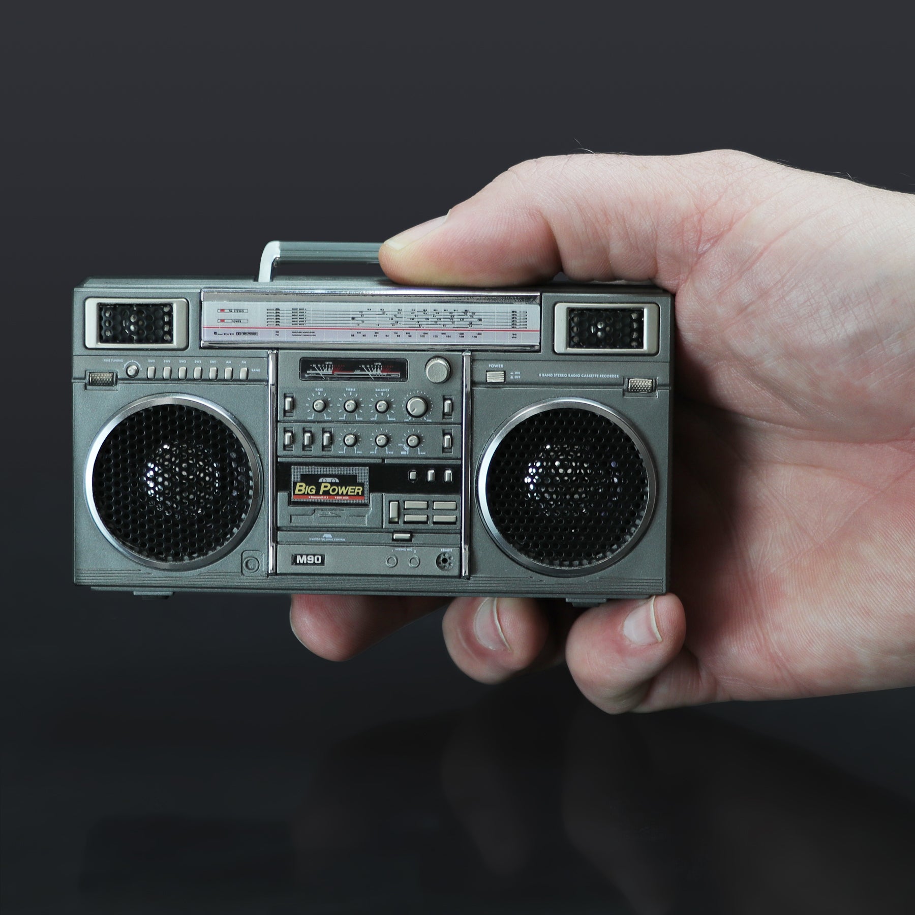 Big Power M90 1/6 Scale 1980s-style Boombox M90microhandheld