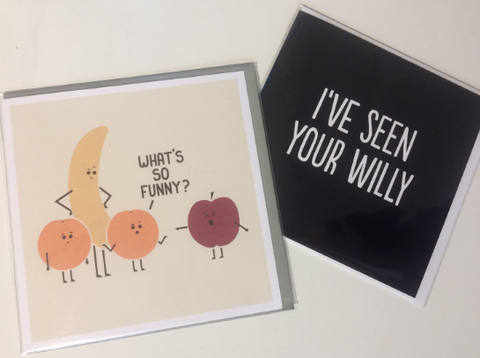 Willy funny card