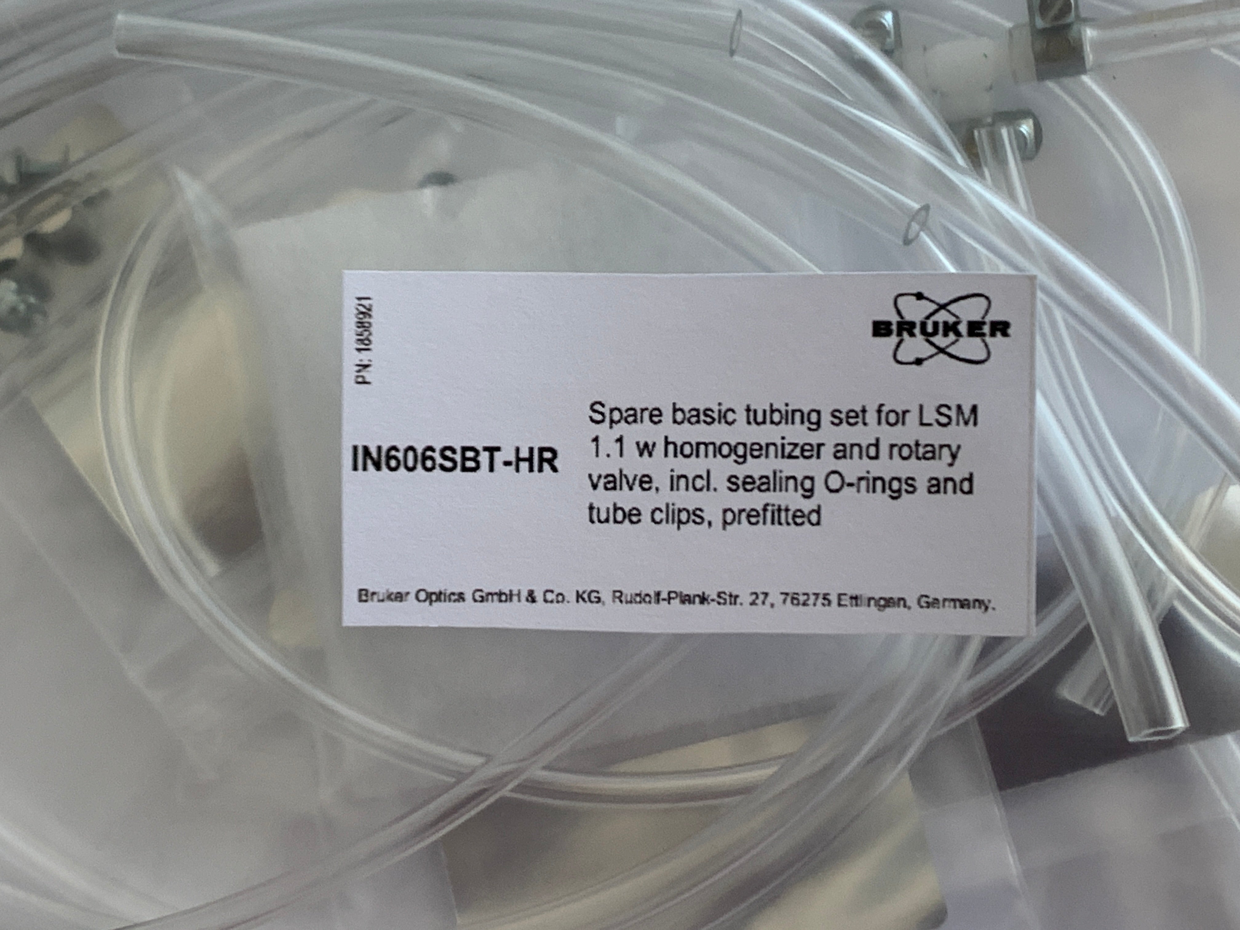 IN606SBT-H: Spare basic tubing set for LSM1 with Homogenizer