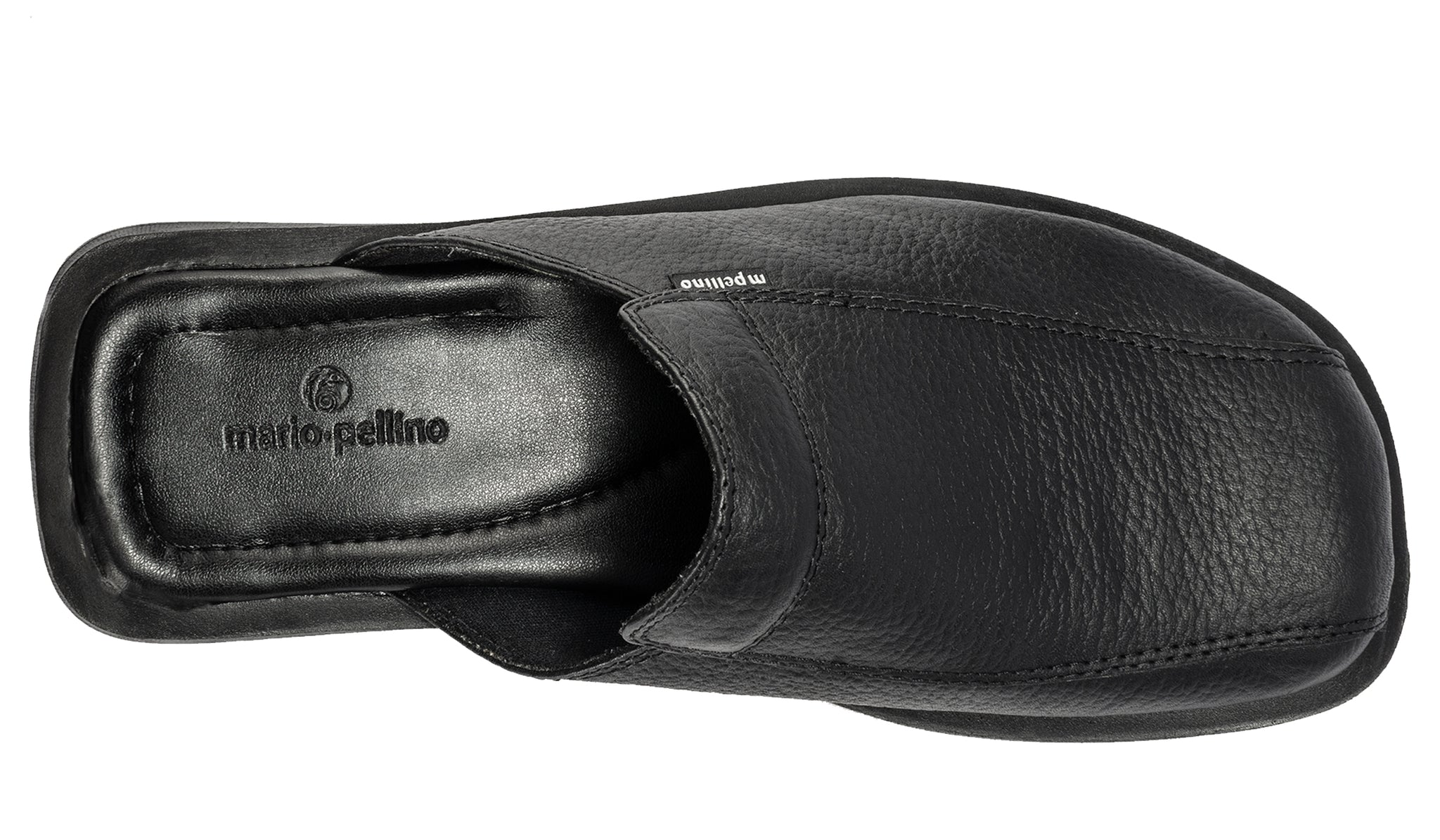 mens black leather sandals closed toe