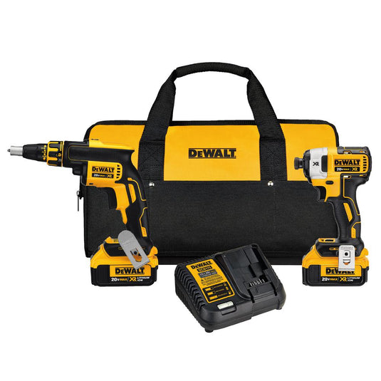 Dewalt 20V MAX XR Drywall Screwgun & Impact Driver Kit – 1 Top Tools