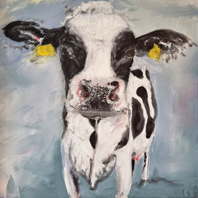 Dexter the Cow - Original Oil Painting