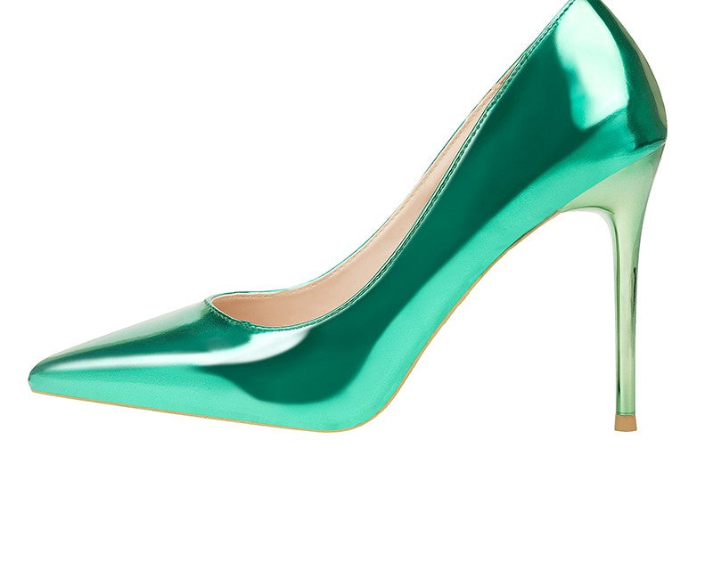 bright green heels