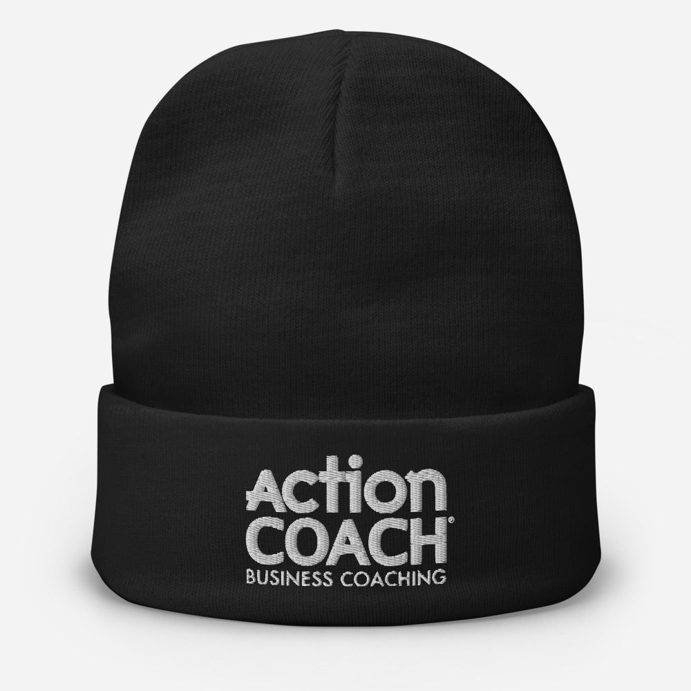 black coach beanie