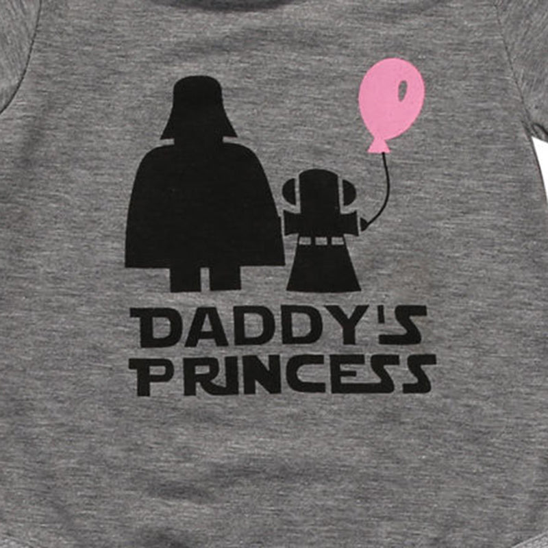 Download Daddy's Princess Star Wars Darth Vader Romper - Present Baby