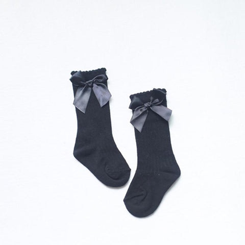 Bow-Knot Knee High Socks – Present Baby