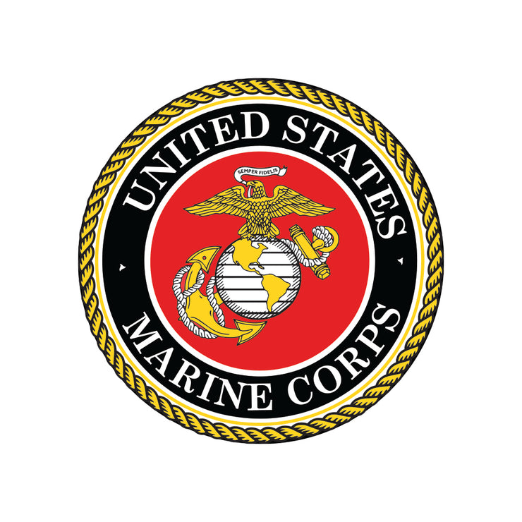 USMC Seal Round Decal – Leatherneck For Life