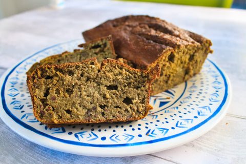 Gluten Free Banana Bread Recipe with Matcha Green Tea