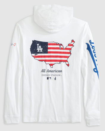 johnnie-O White Los Angeles Dodgers Edison Hoodie T-Shirt