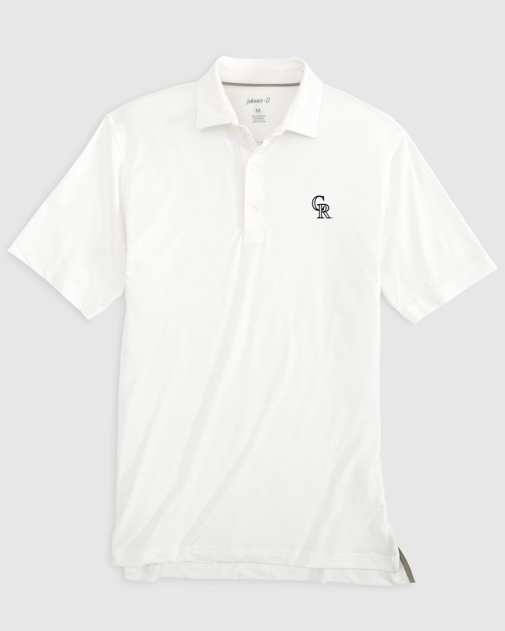 johnnie-O Colorado Rockies Birdie Performance Polo Shirt in White