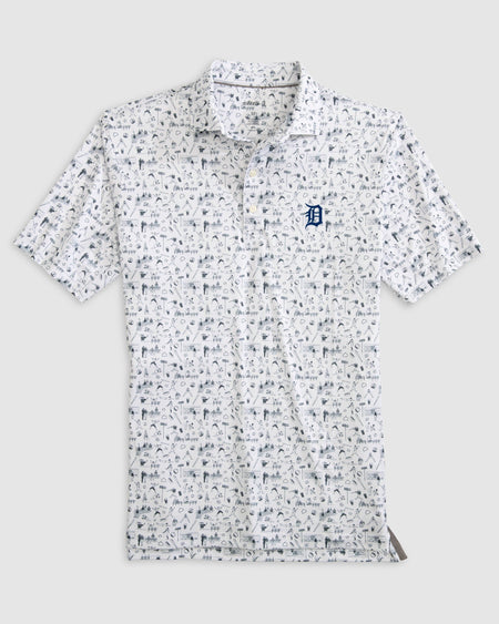 Detroit Tigers Antigua Nova Polo - Gray