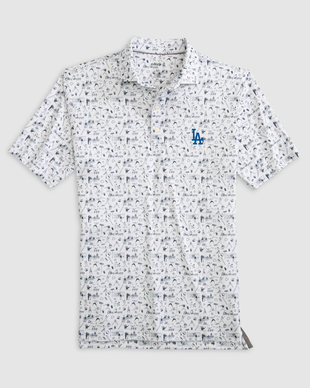 MLB Los Angeles Dodgers Men's Short Sleeve Button-Down Jersey - S