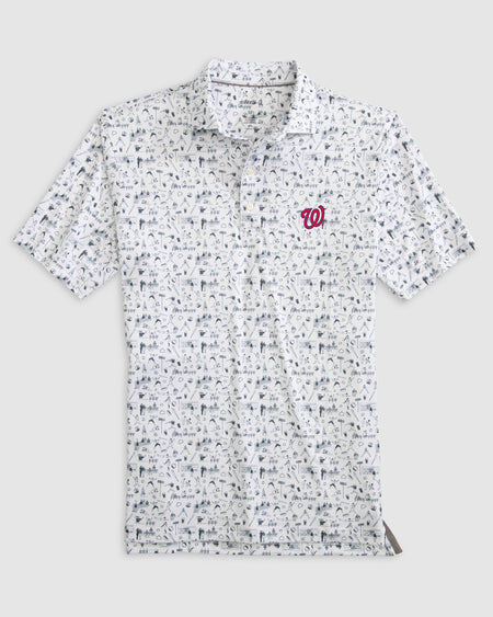 Washington Nationals Hawaiian Polo Shirt For Men - VinCo Hawaiian