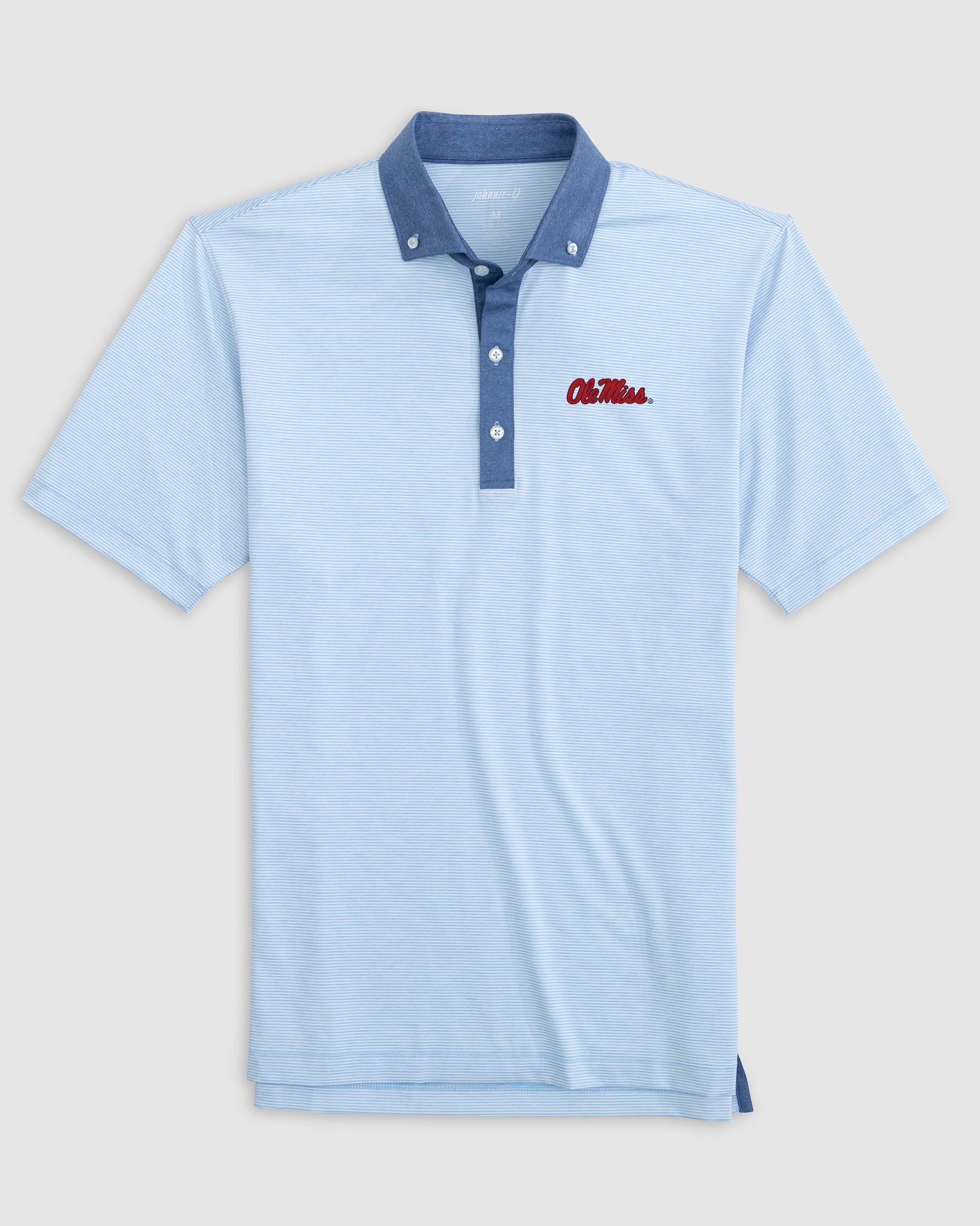 Ole Miss Walsh Striped Jersey Performance Polo · johnnie-O