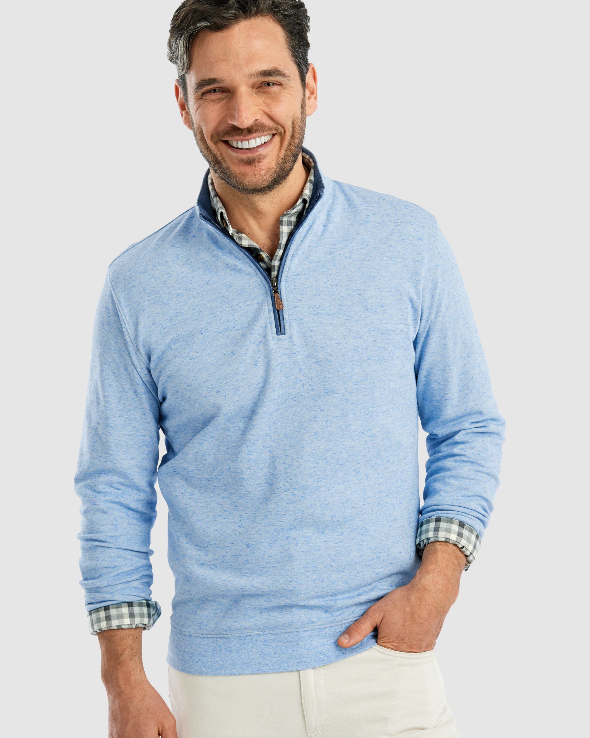 Men's 1/4 Zip Pullover - Business Casual Sweater · johnnie-O