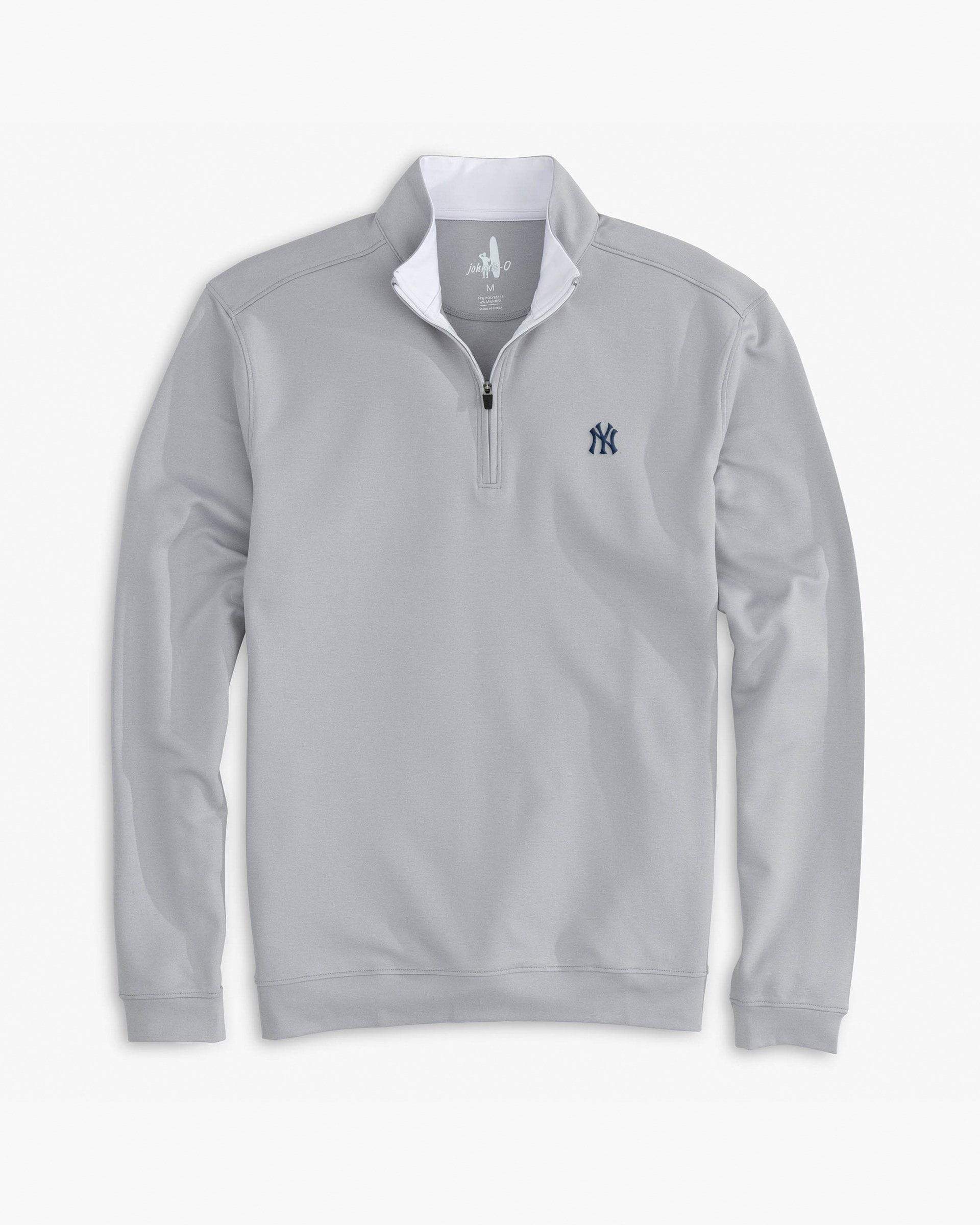 Men's New York Yankees johnnie-O Light Blue Turn Quarter-Zip Jacket