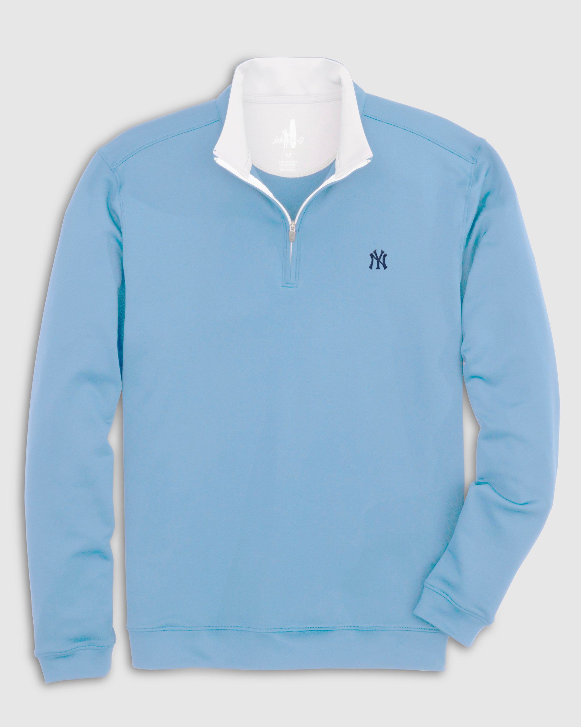 johnnie-O Yankees Diaz 1/4 Zip Pullover in Quarry - Size: XL