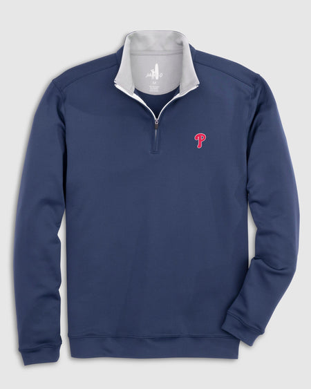 johnnie-O Philadelphia Phillies Ballpark Performance Polo Shirt in Midnight Navy