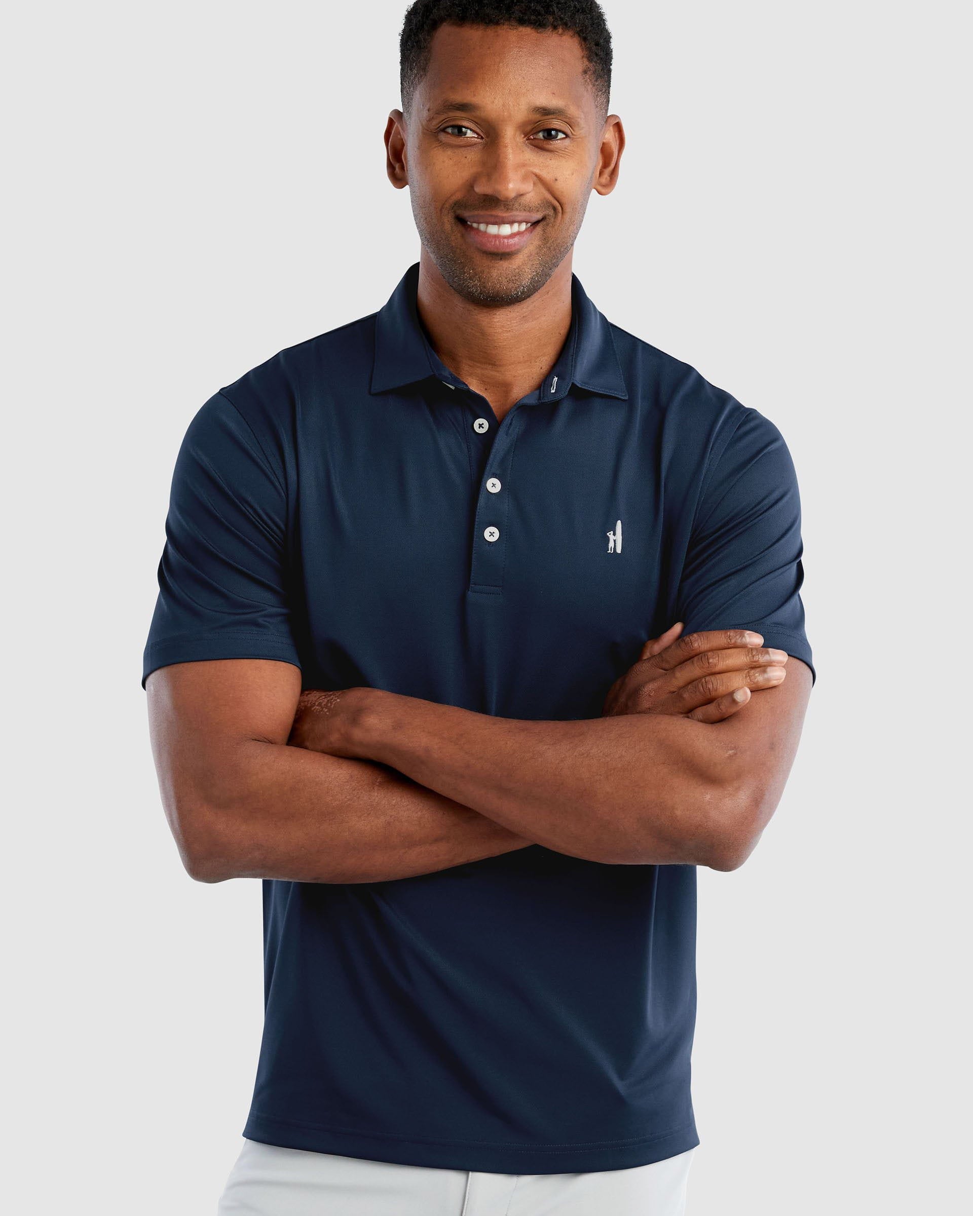 johnnie-O San Francisco Giants PoE Performance Polo Shirt in Black