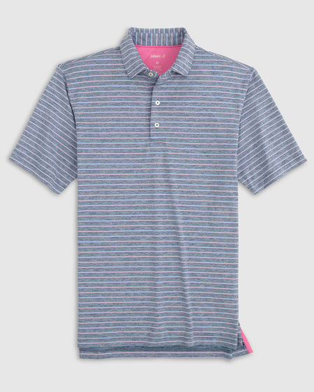 johnnie-O Men's Houston Astros Golf Performance Polo in Midnight Navy