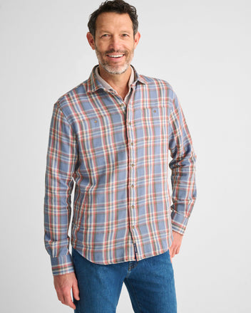 Men's Flannel Plaid Shirt Long Sleeve Button Down Fall Shacket