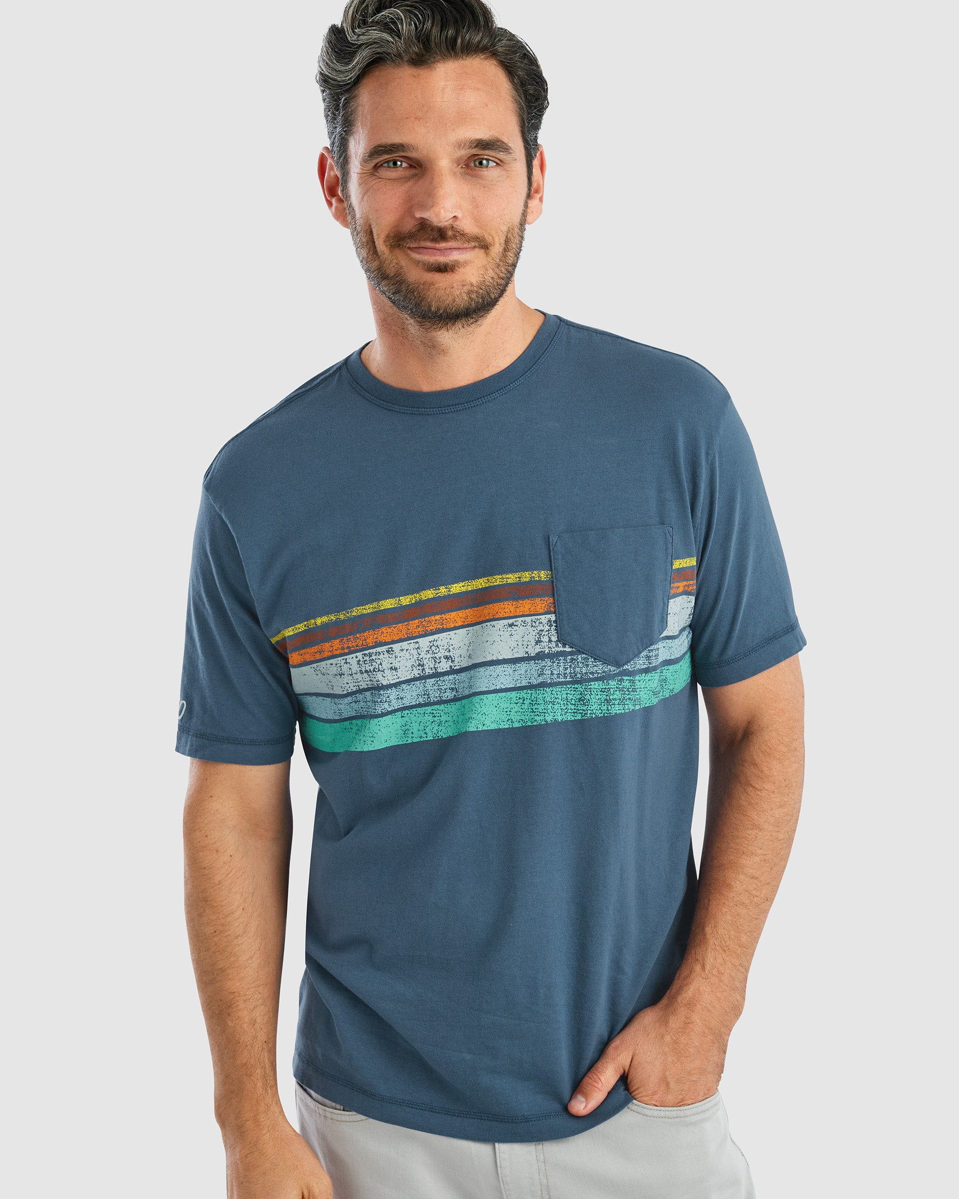 Mens Casual West Coast T Shirt With Pocket - Dale Tee · johnnie-O