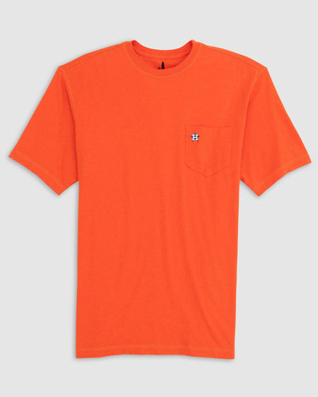 Houston Astros MLB Reyn Spooner Hawaiian Small Golf Polo Shirt Orange
