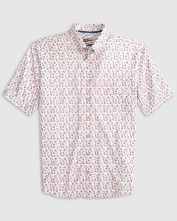 760 Blue Sky Floral Short Sleeve Shirt