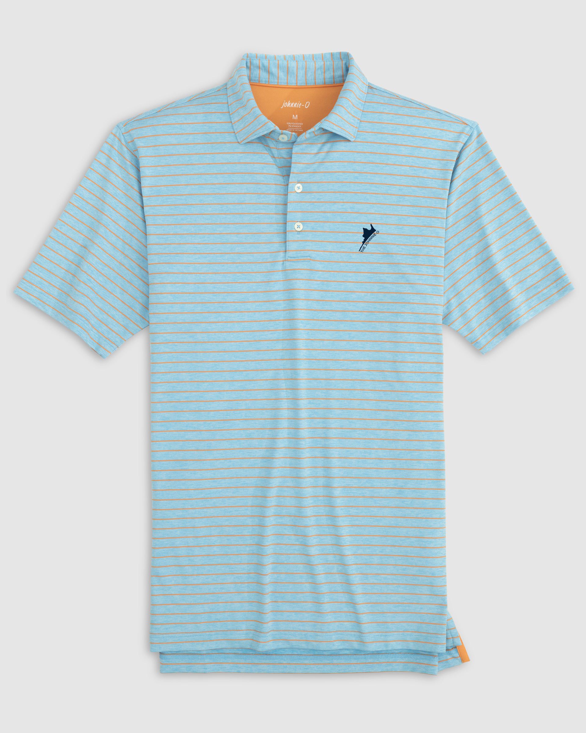 The johnnie-O at Sea Island Newton Striped Jersey Performance Polo