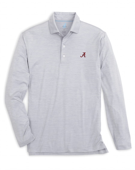 johnnie-O Men's Texas Rangers Birdie Performance Polo Shirt Button-Down in White