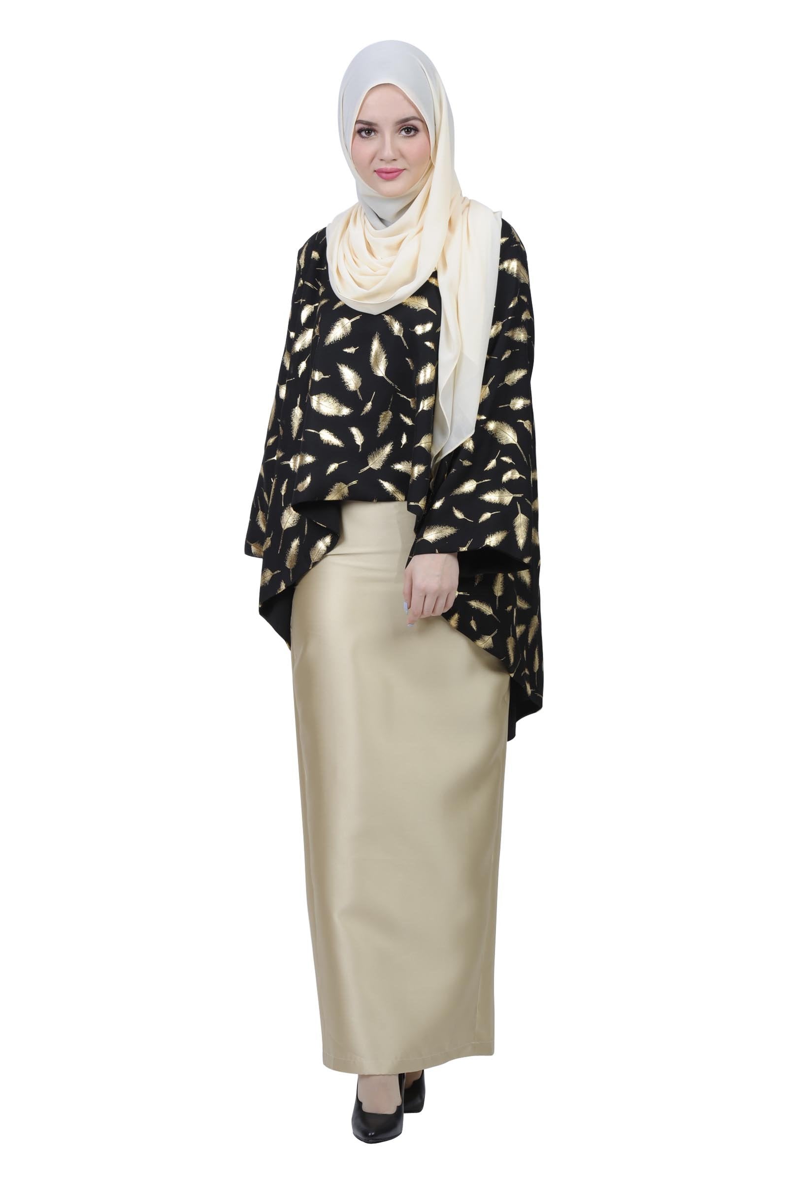 Give In To Luxe Baju Kurung Moden  Black Free Shipping 