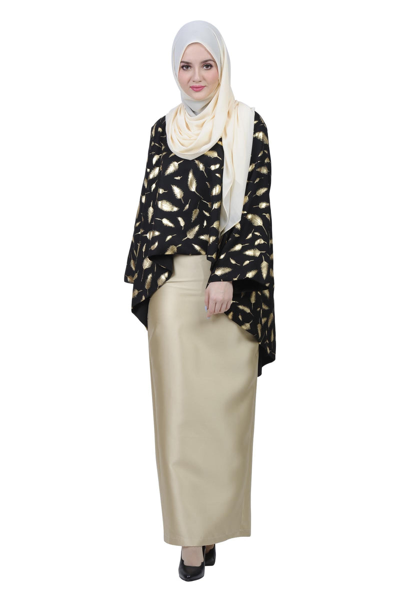 Give In To Luxe Baju  Kurung  Moden  Black Free Shipping 