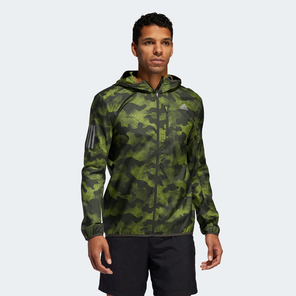 adidas camo running jacket