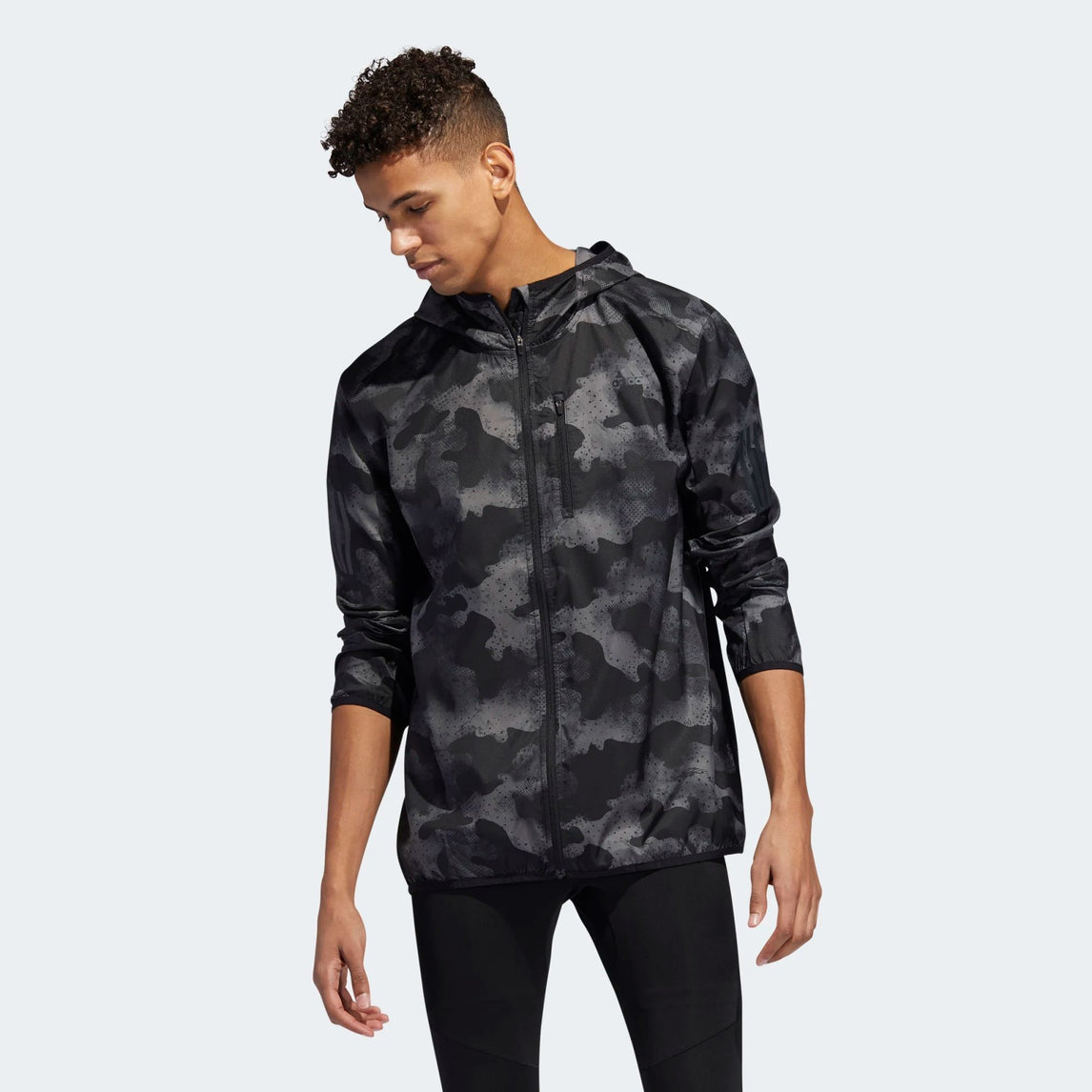 adidas black camo jacket