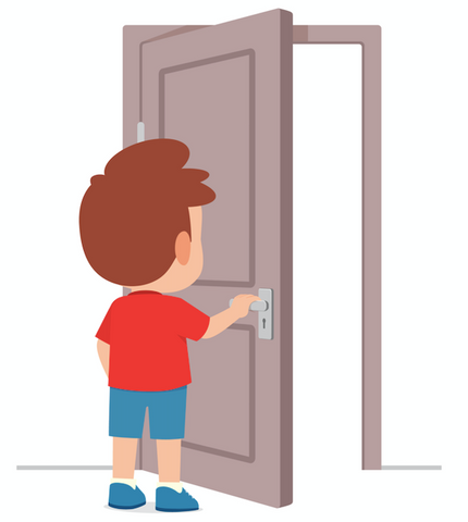 Child Opening Door
